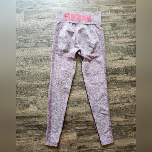 Gymshark Heather Pink Compression Athletic Leggings - Picture 1 of 3